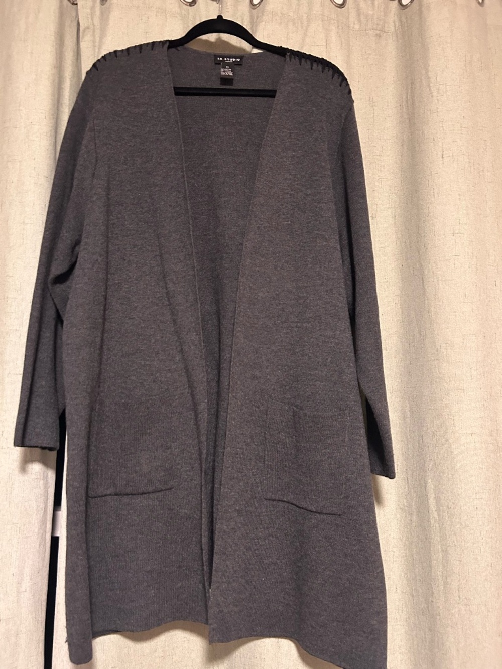 Women's, sz 3XL, I.N. Studio, Dark Gray Sweater